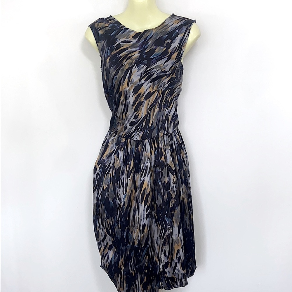 Ulla Johnson Silk Flap Open Slit Midi Dress NWOT Sz 4